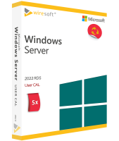 Microsoft Remote Desktop Services 2022 - 5 Pack User CAL Microsoft Remote Desktop Services 2022 - 5 Pack User CAL