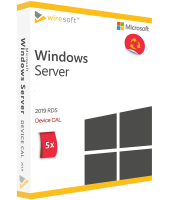 Microsoft Remote Desktop Services 2019 - 5 Pack Device CAL Microsoft Remote Desktop Services 2019 - 5 Pack Device CAL