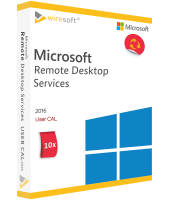 Microsoft Remote Desktop Services 2016 - 10 Pack User CAL Microsoft Remote Desktop Services 2016 - 10 Pack User CAL