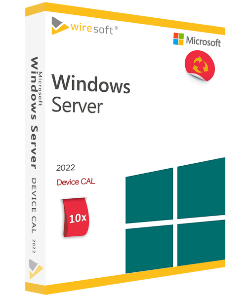 MICROSOFT WINDOWS SERVER 2022 - 10 PACK DEVICE CAL