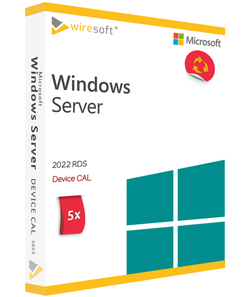 MICROSOFT REMOTE DESKTOP SERVICES 2022 - 5 PACK DEVICE CAL
