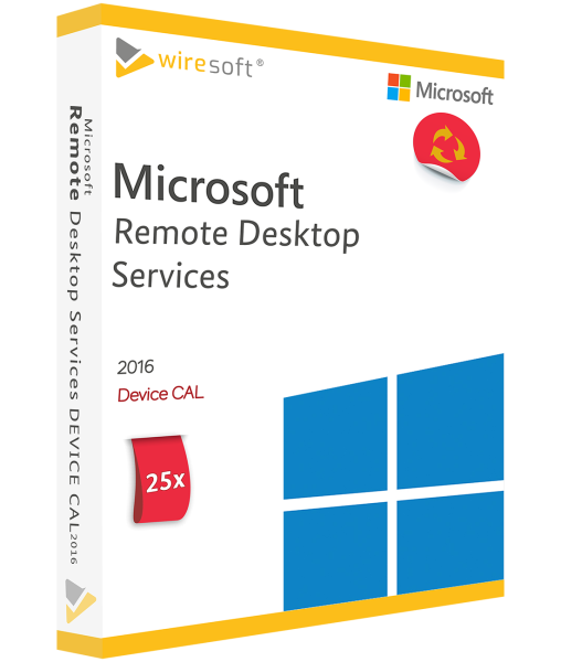 MICROSOFT REMOTE DESKTOP SERVICES 2016 - 25 PACK DEVICE CAL